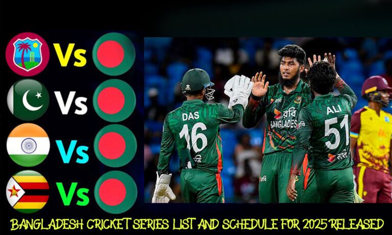 Bangladesh Cricket Series List And Schedule For 2025 Released