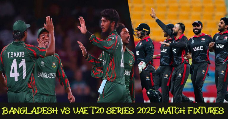 Bangladesh Vs UAE T20 Series 2025: Schedule And Venue Announced