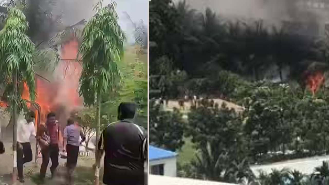 F-7 Training Aircraft Crashes Sensational Accident In Uttara Diabari