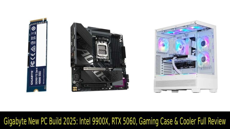 Gigabyte New PC Build 2025 Intel 9900X, RTX 5060, Gaming Case & Cooler Full Review