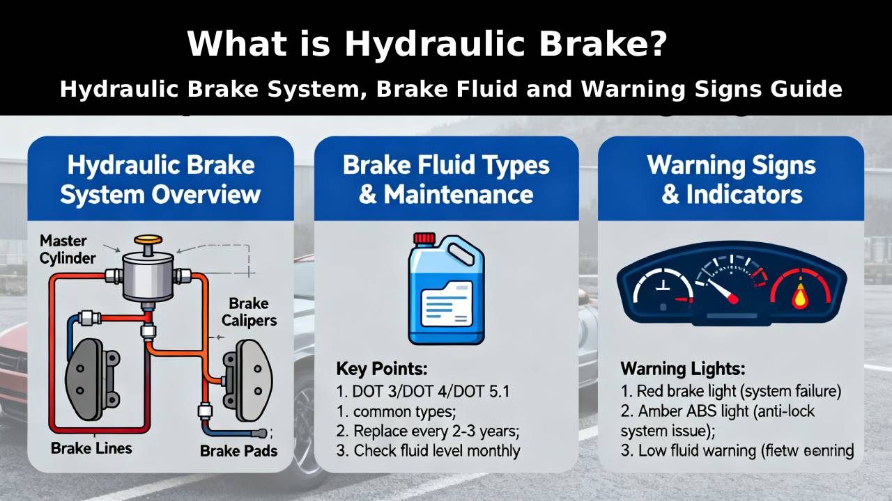 What is Hydraulic Brake Hydraulic Brake System, Brake Fluid and Warning Signs Guide